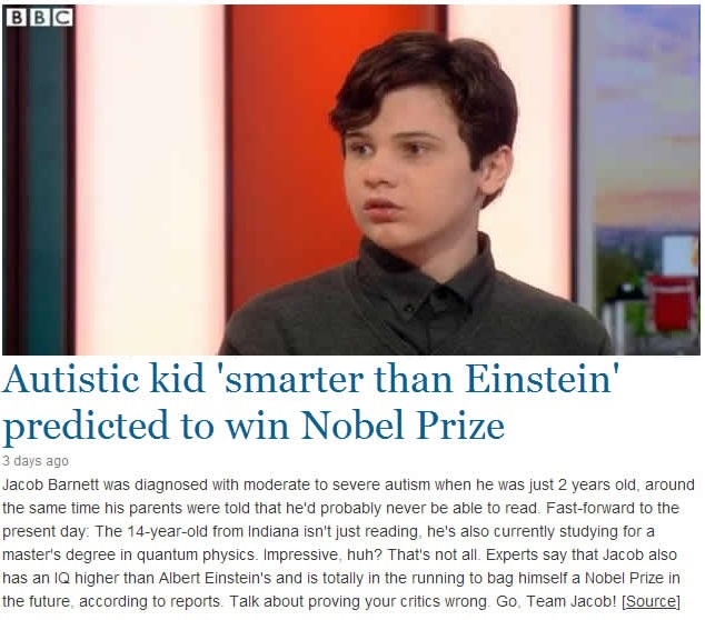 Kid smarter than Einstein