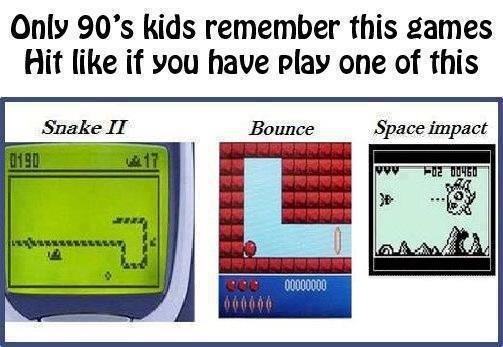 Remember these games?