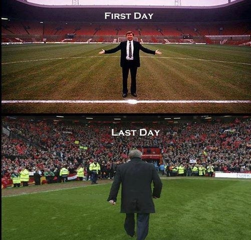 First & last day of Sir Alex