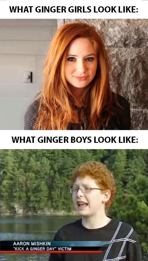 Ginger boys vs Ginger girls