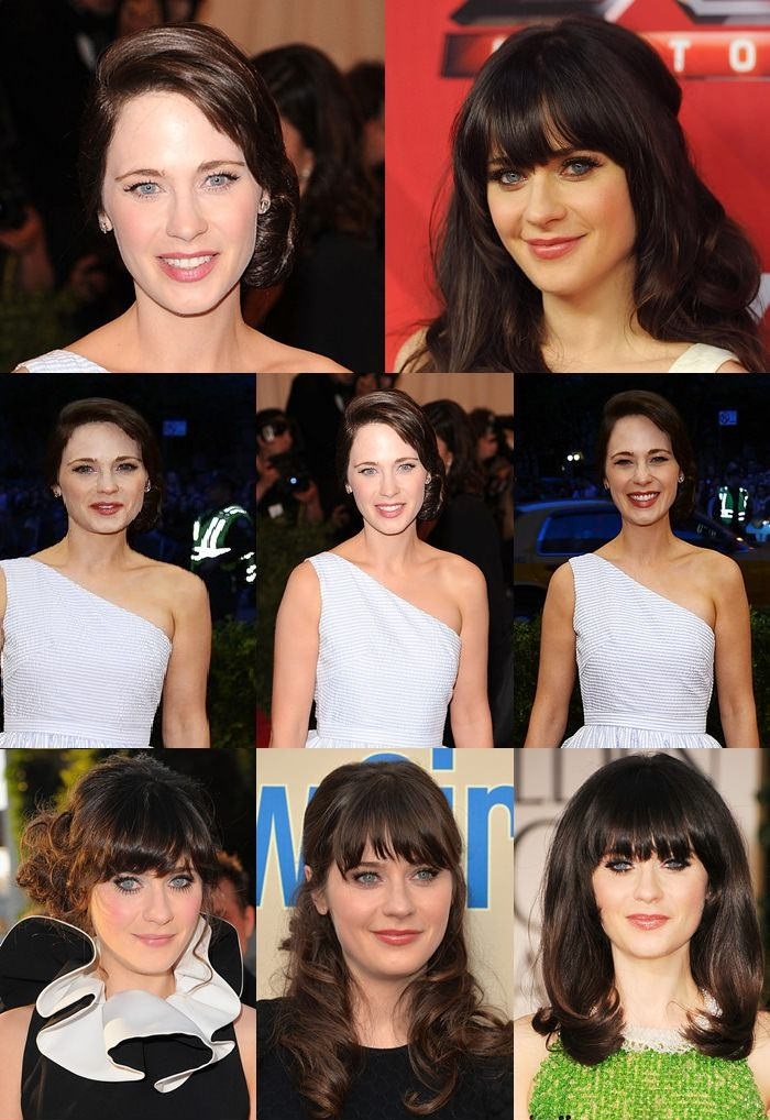 Zooey without bangs