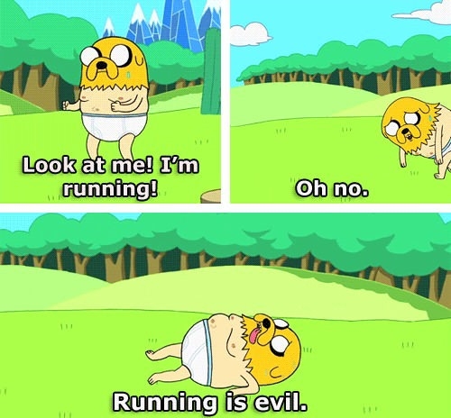 When I try to get in shape