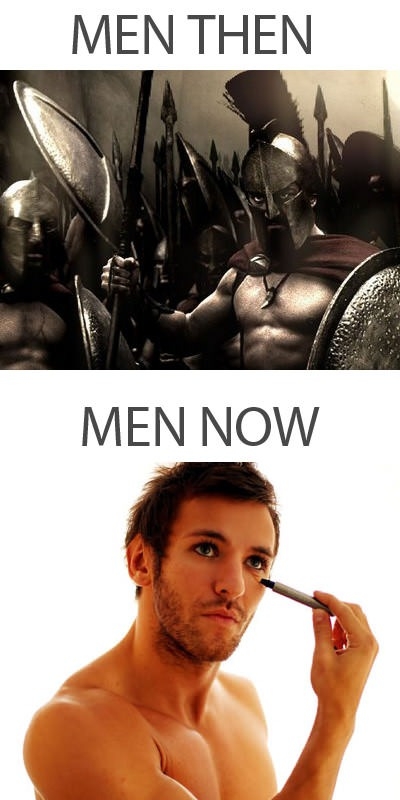 Men now & then
