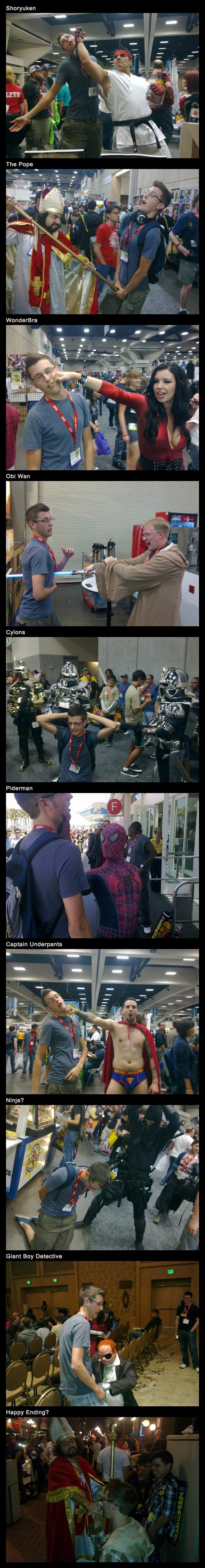 Getting hurt at Comic Con