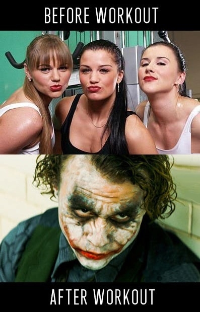 Wearing makeup at gym