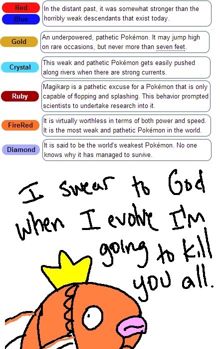 Beware wrath of magikarp!