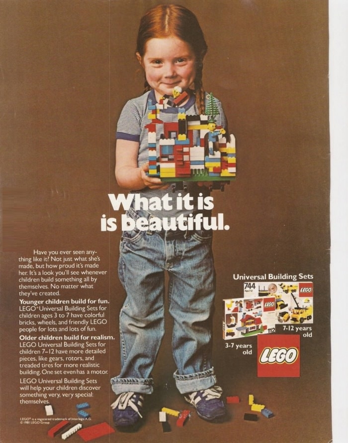 Lego advert from 1981