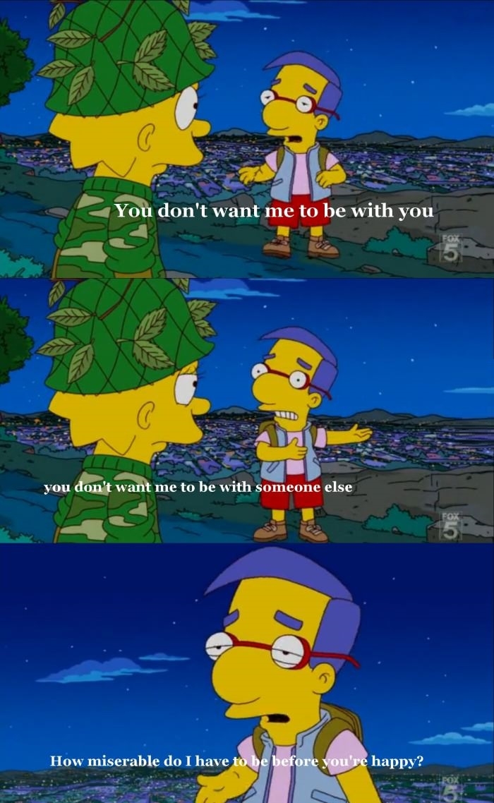 Milhouse on friendzone