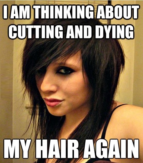 Misunderstood emo girl