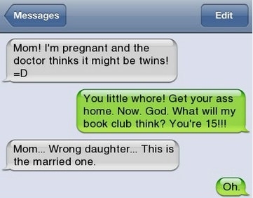 Mom, I'm pregnant