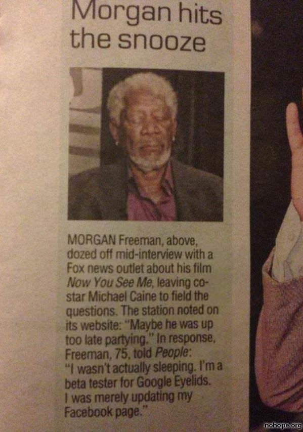 Morgan Freeman at his best
