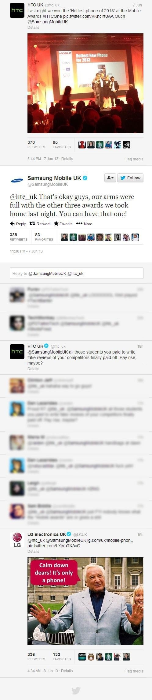 HTC, Samsung & LG