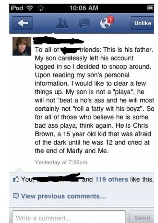 Never leave your fb open