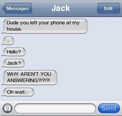 Why aren't you answering?!