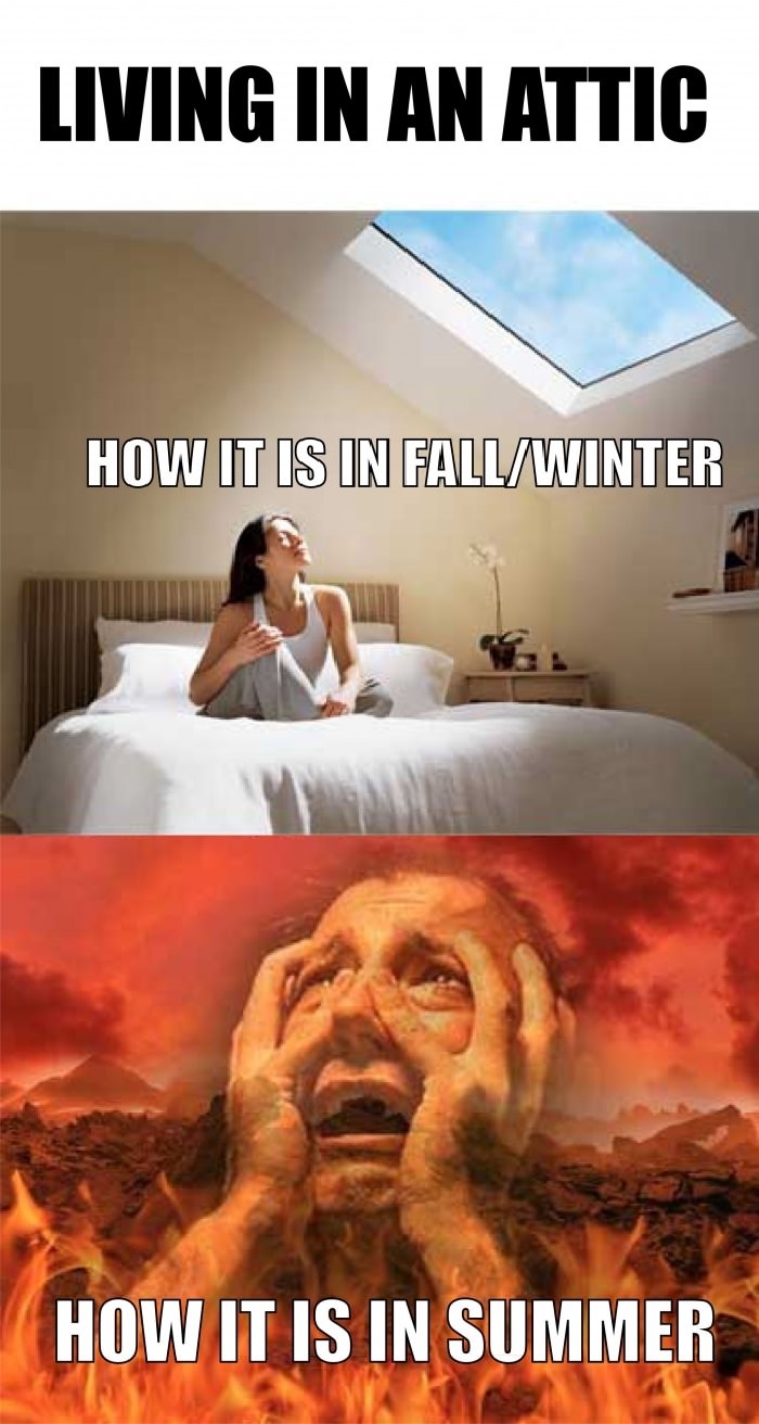 Living in an attic