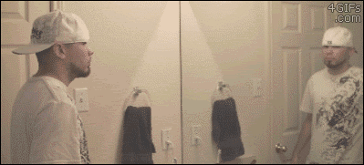 Gangsta mirror gunfight