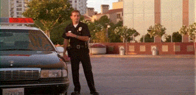 Eye contact with a cop