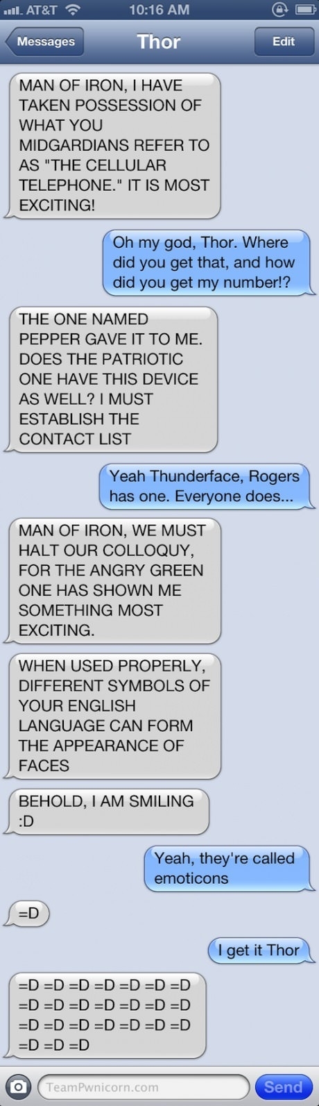 Avengers conversation
