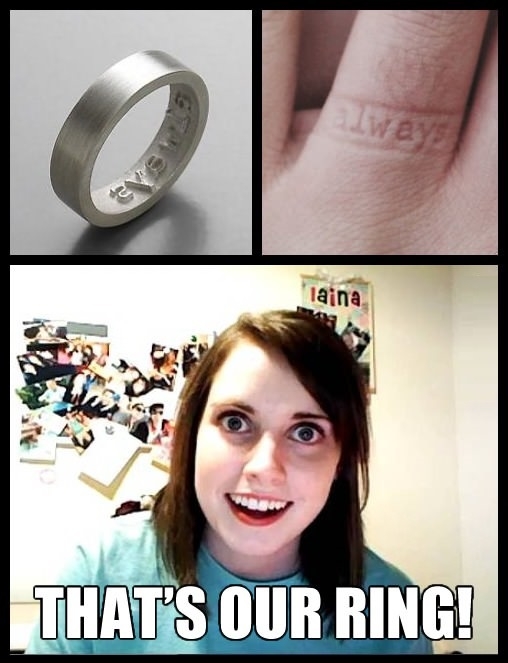 Overly attached ring