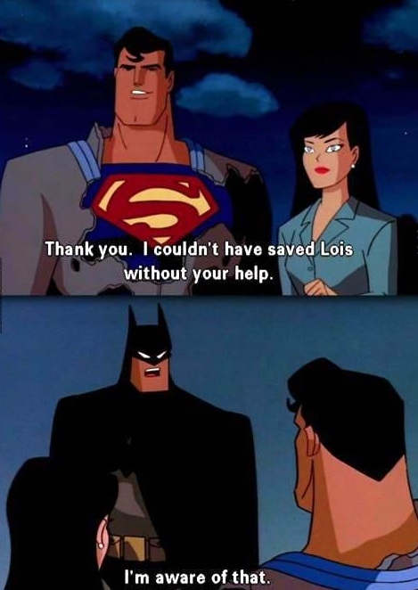 Batman and modesty