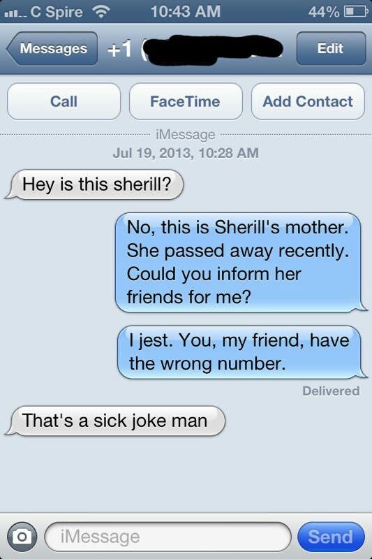 Wrong number...
