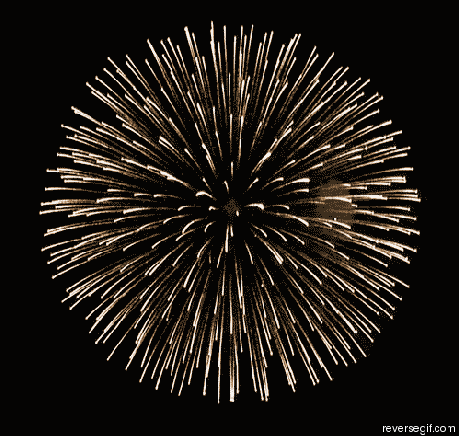 Fireworks in reverse