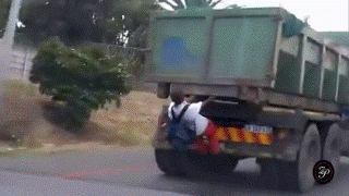 Hitching a ride to school