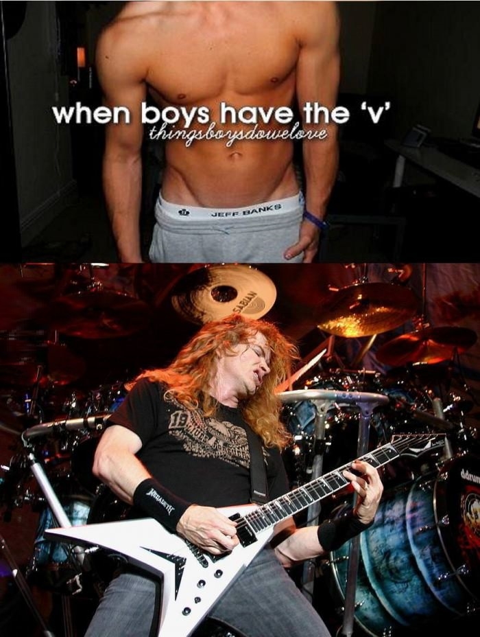 Boys with the V