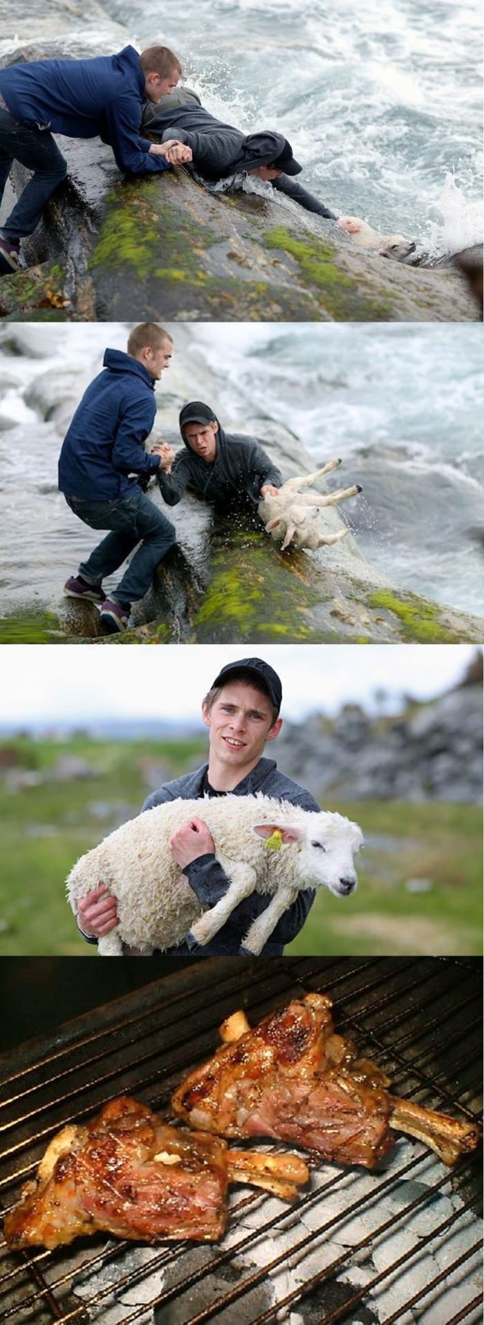 Rescue with happy ending