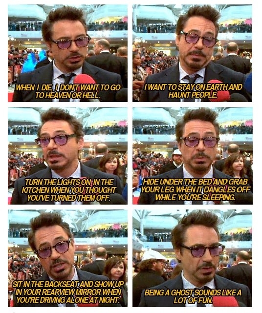 RDJ being himself