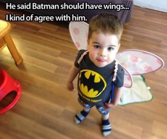 Batman with wings