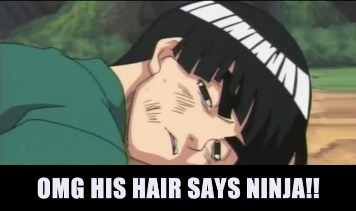 Lee's hair says ninja