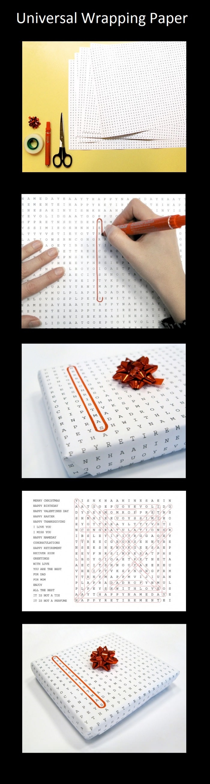 Wrapping paper idea