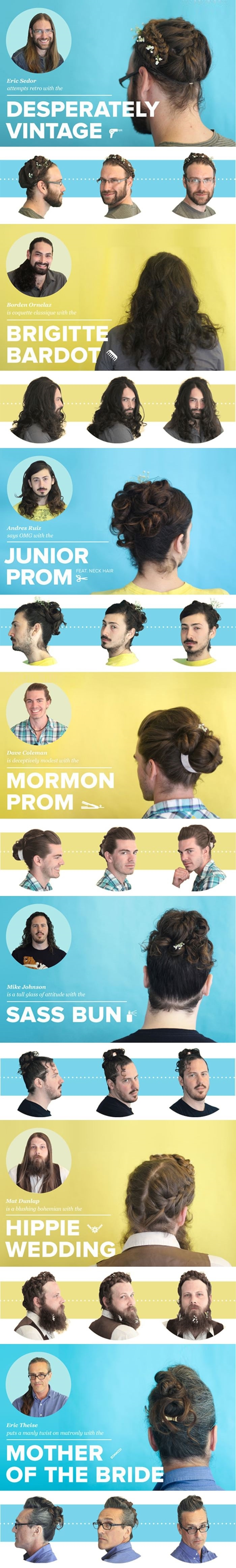 Guys with fancy lady hair