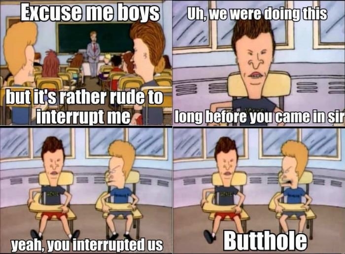 You interrupted us!