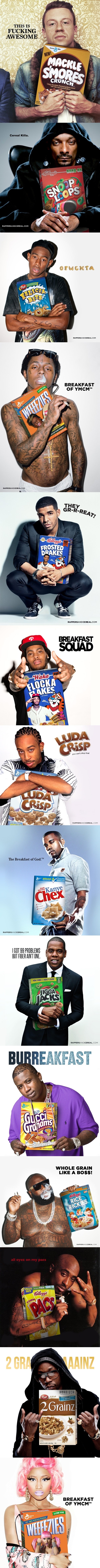 Rappers love cereal