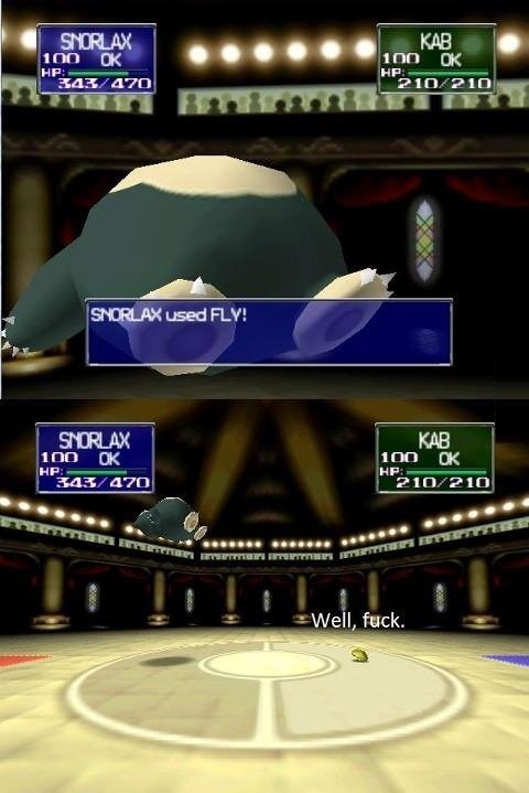 Snorlax used FLY!