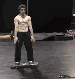 Skateboarding Backflip