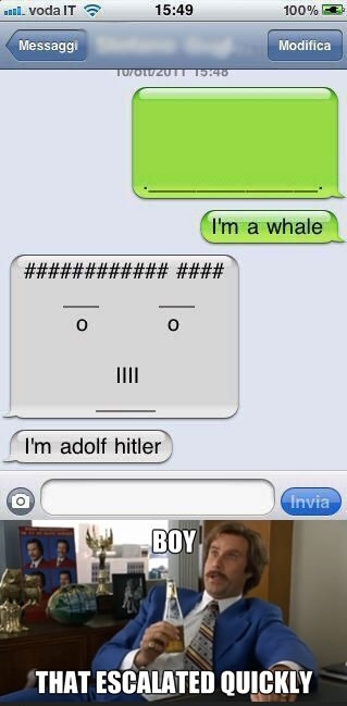Tried a whale joke..
