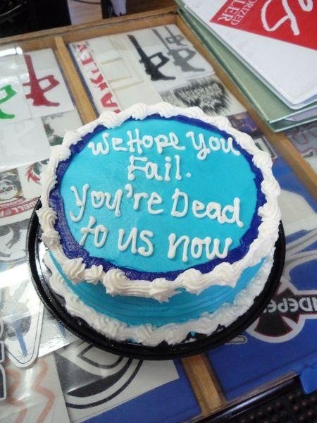 Co-Worker Goodbye Cake