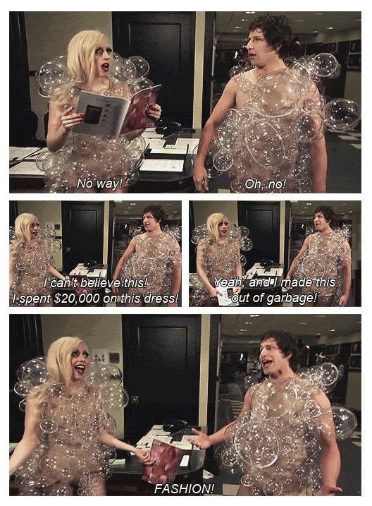 Gaga's fashion choices