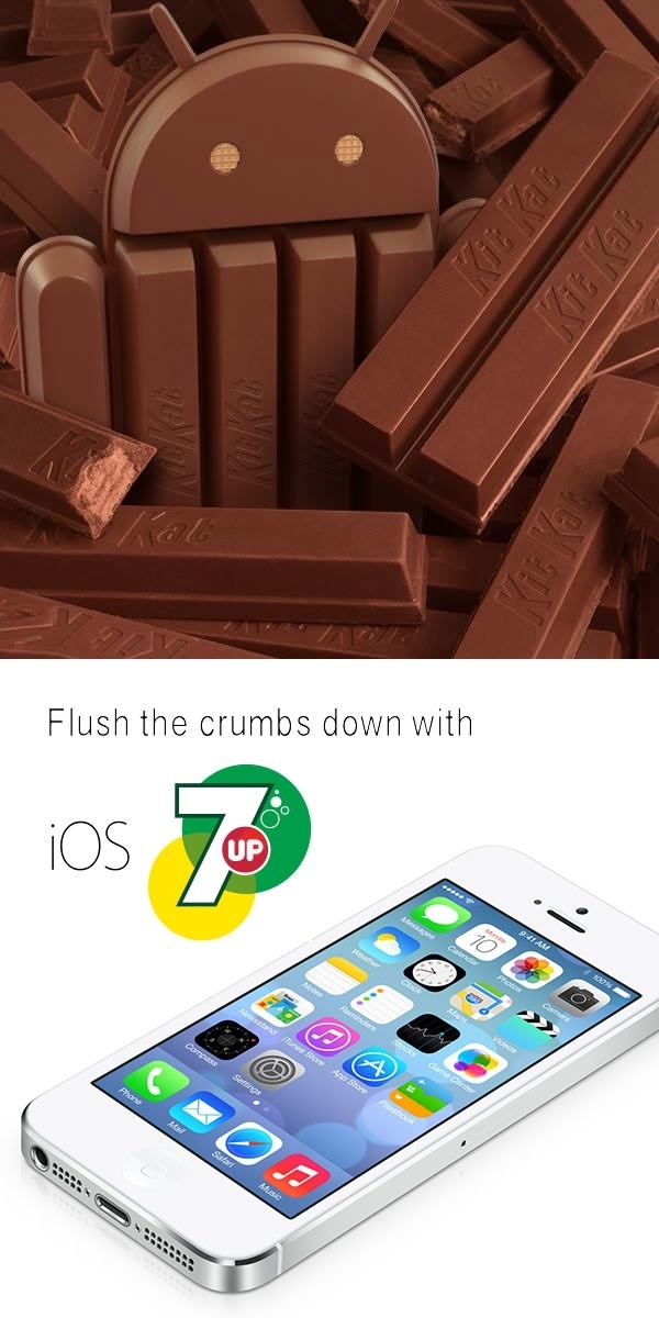 Android KitKat or iOS 7 Up