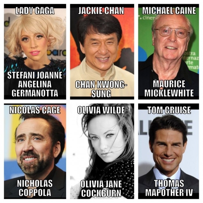 Stars & their real names