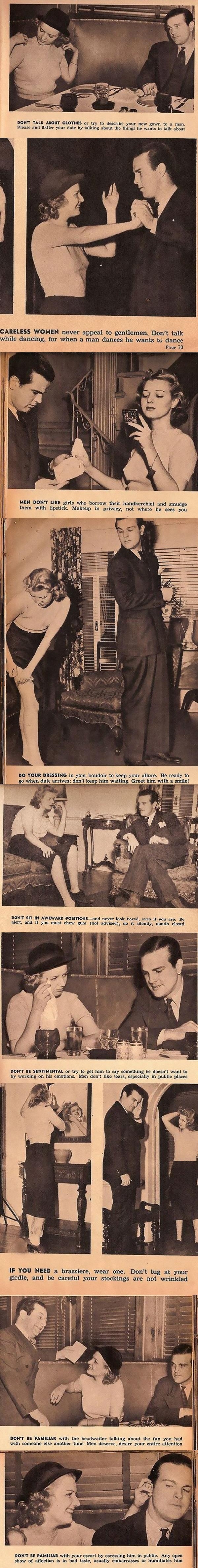 1930's dating advice