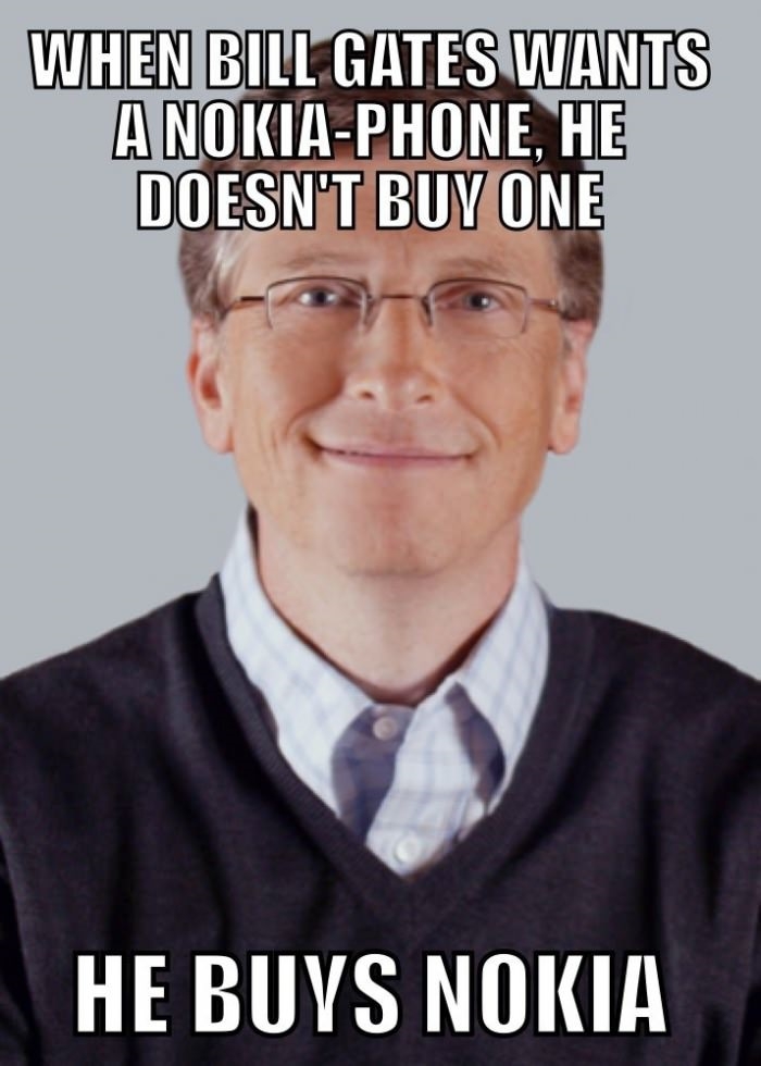 Bill buys Nokia