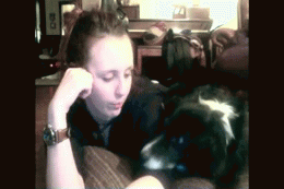 I do the licking!