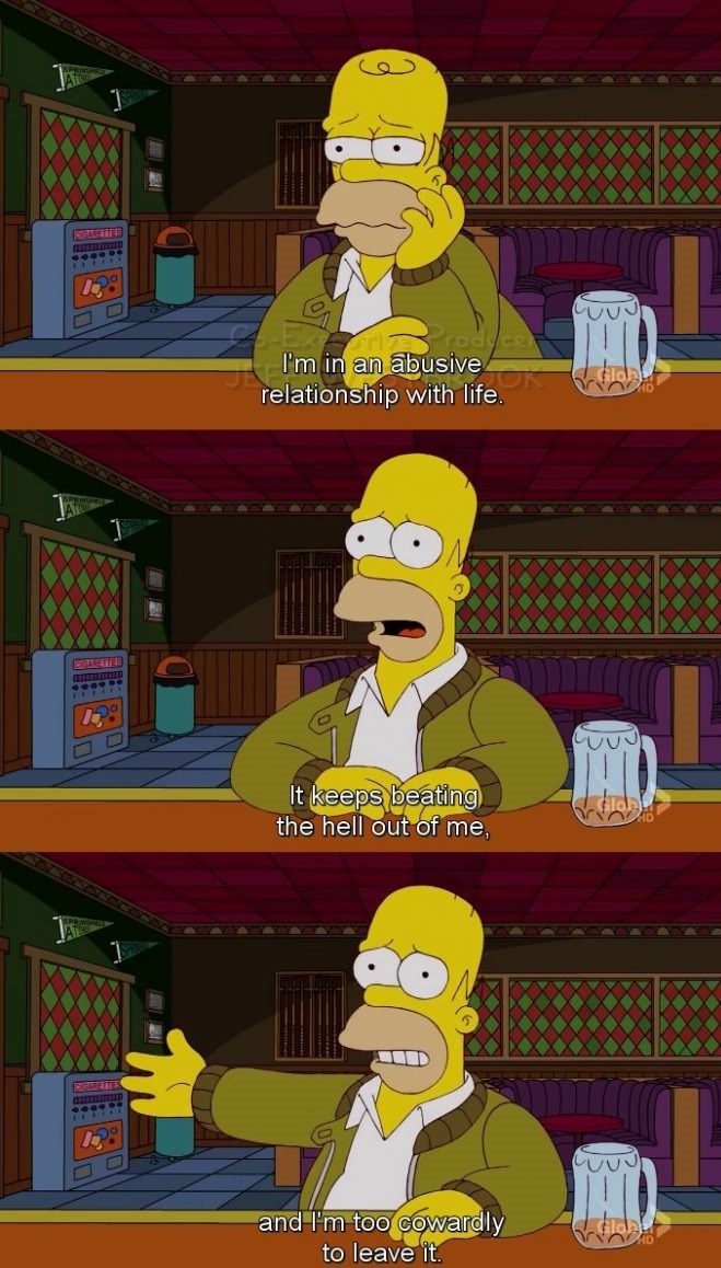 Sad sad Homer