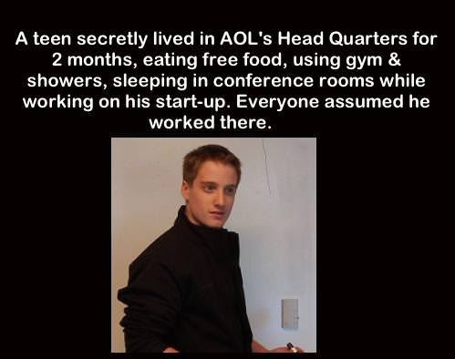 Teenager lived in AOL