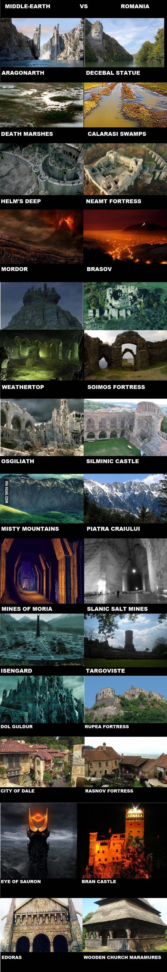 Middle Earth vs Romania