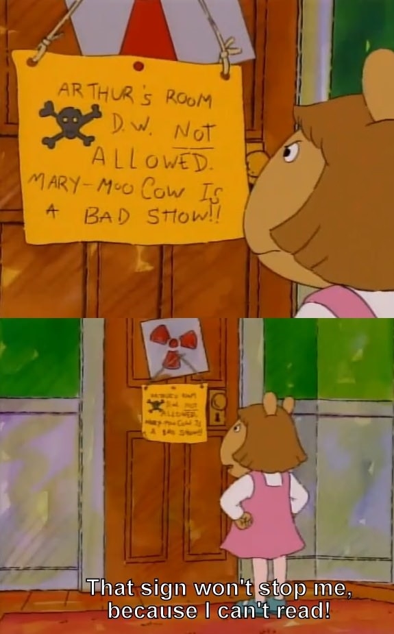 That sign won't stop me